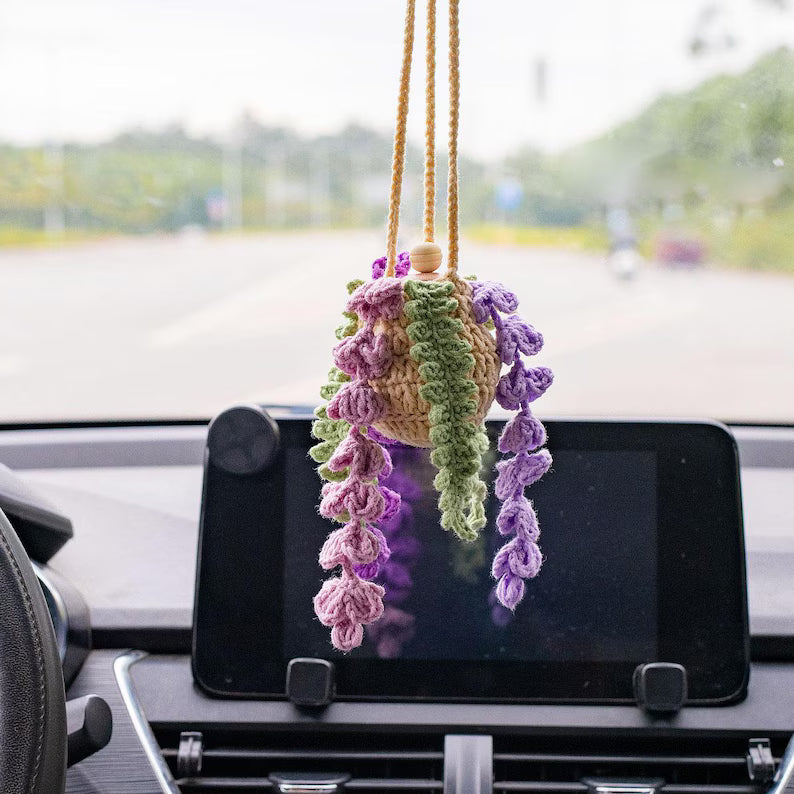 Crochet Wisteria Car Diffuser