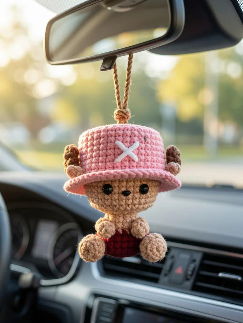 Crochet Chopper Pirate Car Hanger