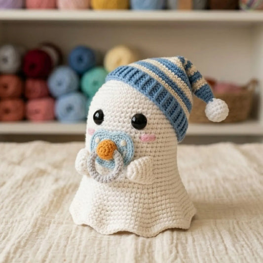 Cute Baby Ghost Crochet Plush