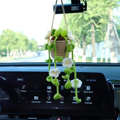 Crochet Hanging Plant Car Hanger