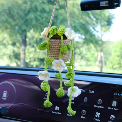 Crochet Hanging Plant Car Hanger