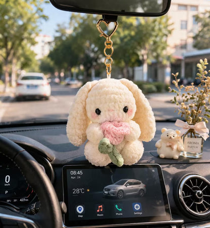 Crochet White Bunny Plush