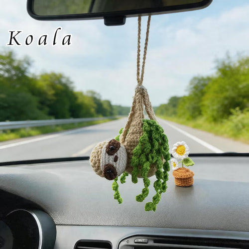 Crochet Koala Car Hanger