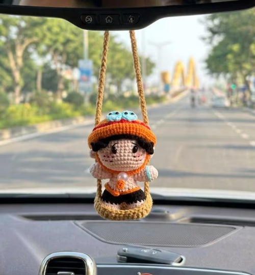 Crochet Ace Pirate Car Hanger