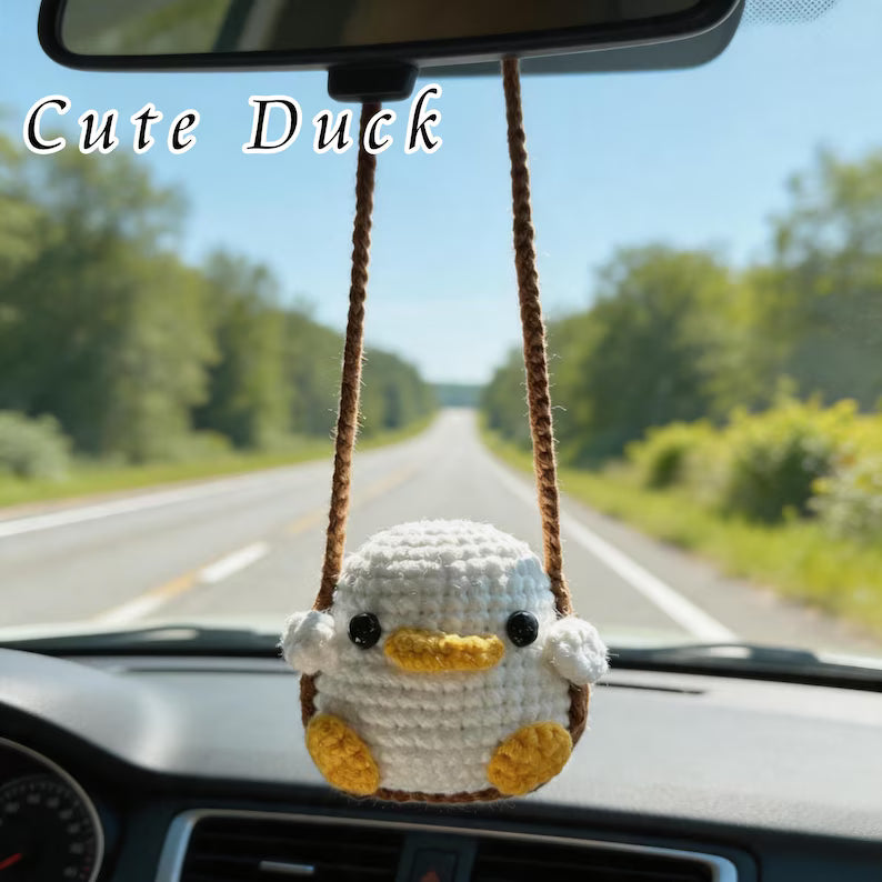 Crochet Cute Duck Car Hanger