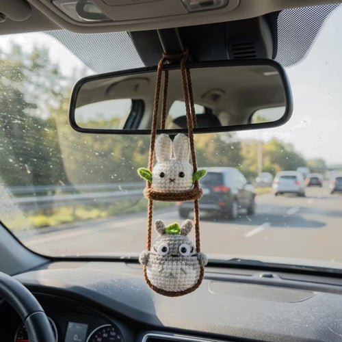 Crochet Totoro Hanging Car Charm