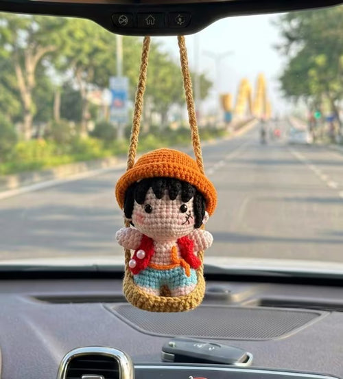 Crochet Luffy Pirate Car Hanger
