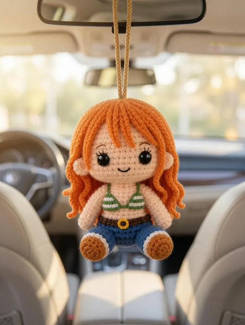 Crochet Nami Pirate Car Hanger